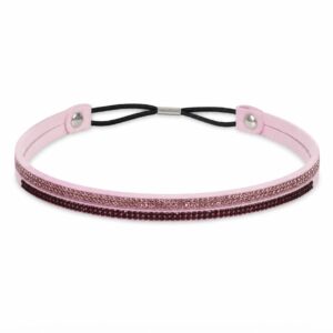 hb-glitter-paars Haarband Glitter - Strass Steentjes - Dubbel - Lila Paars