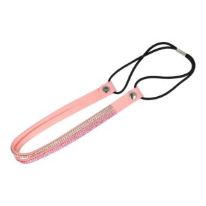 hb glitter steentjes dubbel_5 Haarband Glitter - Strass Steentjes - Dubbel - Lichtroze