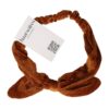 hb ribstof ijzerdraad strik_14 Haarband Knoop – Strikje met IJzerdraad – Velvet Ribstof – Bruin
