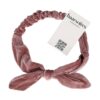hb ribstof ijzerdraad strik_6 Haarband Knoop – Strikje met IJzerdraad – Velvet Ribstof – Roze