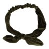 hb ribstof ijzerdraad strik_8 Haarband Knoop – Strikje met IJzerdraad – Velvet Ribstof – Groen
