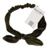 hb ribstof ijzerdraad strik_9 Haarband Knoop – Strikje met IJzerdraad – Velvet Ribstof – Groen