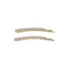 Haarspeld Schuifspeldjes Recht 6cm - Dubbele Rij - Strass Steentjes - Goud - Set van 2
