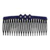 Haarspeld Sierkam Opsteekkam 10cm - Strass Steentjes - Zwart Blauw