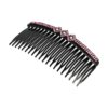 sierkam fatasie vorm vierkant strass steentjes_5 Haarspeld Sierkam Opsteekkam 10cm - Strass Steentjes - Zwart Roze