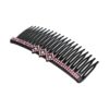 sierkam fatasie vorm vierkant strass steentjes_6 Haarspeld Sierkam Opsteekkam 10cm - Strass Steentjes - Zwart Roze