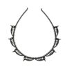 Diadeem klemmetjes_1 Haarband Diadeem 1cm – Klemmetjes – Kunststof – Zwart