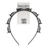 Diadeem klemmetjes_2 Haarband Diadeem 1cm – Klemmetjes – Kunststof – Zwart
