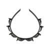 Diadeem klemmetjes_3 Haarband Diadeem 1cm – Klemmetjes – Kunststof – Zwart