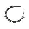 Diadeem klemmetjes_4 Haarband Diadeem 1cm – Klemmetjes – Kunststof – Zwart