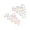 Haarklemmen xl parelmoer_12 Haarspeld Haarklemmen 11cm – XL Bloem Krul Vorm – Wit – Set van 2