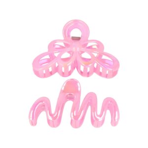Haarspeld Haarklemmen 11cm – XL Bloem Krul Vorm – Roze – Set van 2