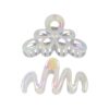 Haarklemmen xl parelmoer_8 Haarspeld Haarklemmen 11cm – XL Bloem Krul Vorm – Grijs – Set van 2
