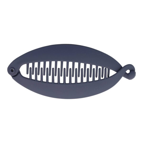 bananenklem 12cm matte kleur_1 Haarspeld Bananenklem 11cm - Staartklem - Basic - Matte Kleur - Donkerblauw