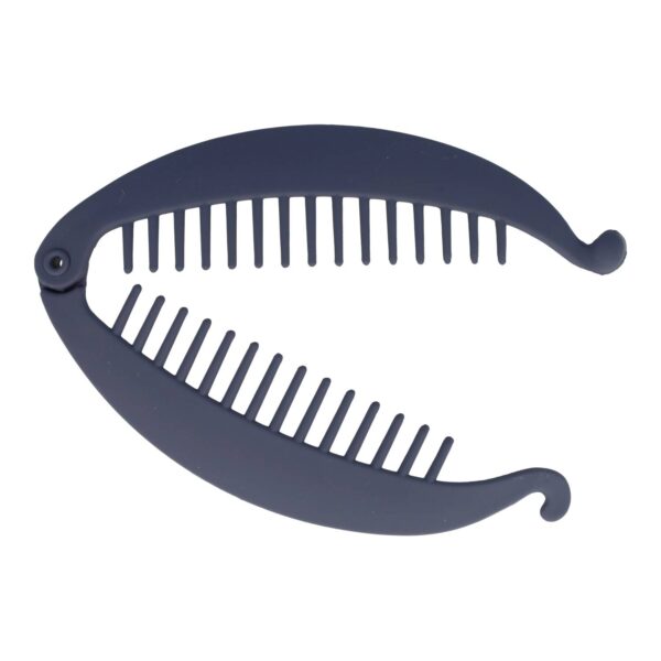 bananenklem 12cm matte kleur_2 Haarspeld Bananenklem 11cm - Staartklem - Basic - Matte Kleur - Donkerblauw
