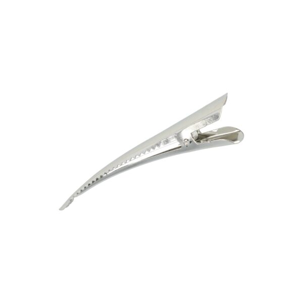 duckklem basic zilver 7cm_4 Haarspeld Duckklem 7cm – Basic – Glad – Metaal – Zilver – Set van 4