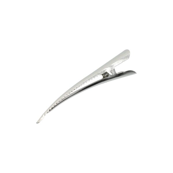 duckklem basic zilver 7cm_5 Haarspeld Duckklem 7cm – Basic – Glad – Metaal – Zilver – Set van 4