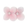 duckklem bloem dubbel_11 Haarspeld Duckklem 7cm – Dubbele Bloem – Parel – Lichtroze