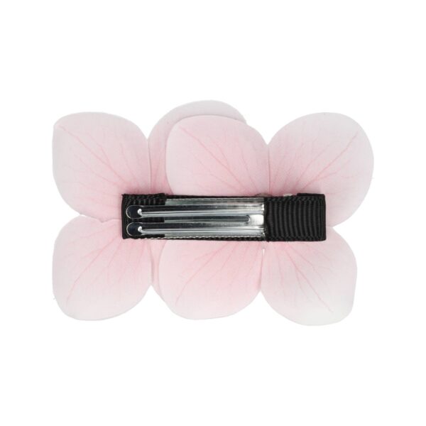 duckklem bloem dubbel_12 Haarspeld Duckklem 7cm – Dubbele Bloem – Parel – Lichtroze