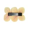 duckklem bloem dubbel_14 Haarspeld Duckklem 7cm – Dubbele Bloem – Parel – Geel