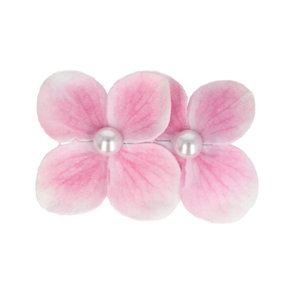 duckklem bloem dubbel_15 Haarspeld Duckklem 7cm – Dubbele Bloem – Parel – Roze