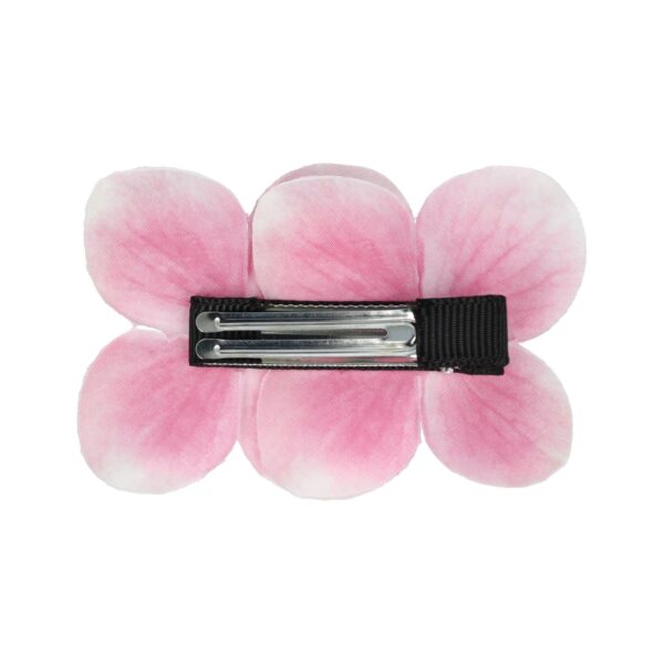 duckklem bloem dubbel_16 Haarspeld Duckklem 7cm – Dubbele Bloem – Parel – Roze