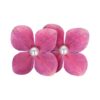 duckklem bloem dubbel_17 Haarspeld Duckklem 7cm – Dubbele Bloem – Parel – Fuchsia Roze