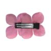 duckklem bloem dubbel_18 Haarspeld Duckklem 7cm – Dubbele Bloem – Parel – Fuchsia Roze