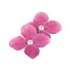 duckklem bloem dubbel_2 Haarspeld Duckklem 7cm – Dubbele Bloem – Parel – Fuchsia Roze
