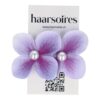 duckklem bloem dubbel_23 Haarspeld Duckklem 7cm – Dubbele Bloem – Parel – Lila Paars
