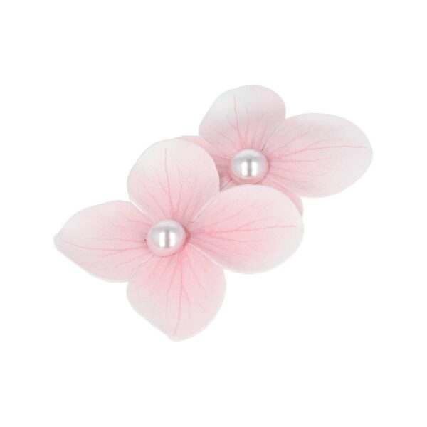 duckklem bloem dubbel_5 Haarspeld Duckklem 7cm – Dubbele Bloem – Parel – Lichtroze