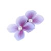 duckklem bloem dubbel_6 Haarspeld Duckklem 7cm – Dubbele Bloem – Parel – Lila Paars