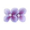 duckklem bloem dubbel_7 Haarspeld Duckklem 7cm – Dubbele Bloem – Parel – Lila Paars
