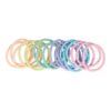 haaeelastieken basic pastel zonder ijzer_1 Haarelastieken Basic - Pastel - Zonder Metaal - Roze Paars Groen Blauw Geel Oranje - Set van 18