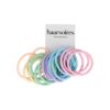 haaeelastieken basic pastel zonder ijzer_3 Haarelastieken Basic - Pastel - Zonder Metaal - Roze Paars Groen Blauw Geel Oranje - Set van 18