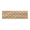 haarband stippen print_1 Haarband Stof 7cm – Stippen Print – Jersey – Wit Bruin