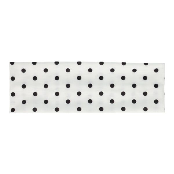 haarband stippen print_3 Haarband Stof 7cm – Stippen Print – Jersey – Zwart Wit