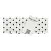haarband stippen print_4 Haarband Stof 7cm – Stippen Print – Jersey – Zwart Wit