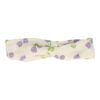 haarband twist creme bloemen_3 Haarband Twist 5cm – Tulp Bloemen Print – Paars Creme