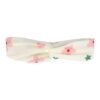 haarband twist creme bloemen_7 Haarband Twist 5cm – Bloemen Print – Roze Creme