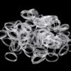 haarelastiekjes-transparant Haarelastiekjes Mini - 1cm - Transparant - Set van 100