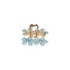 haarklem bloemen 4cm glitter_11 Haarspeld Haarklem 4cm – Glitter Bloemen – Blauw