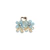 haarklem bloemen 4cm glitter_12 Haarspeld Haarklem 4cm – Glitter Bloemen – Blauw