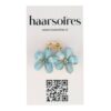 haarklem bloemen 4cm glitter_4 Haarspeld Haarklem 4cm – Glitter Bloemen – Blauw