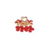 haarklem bloemen 4cm glitter_7 Haarspeld Haarklem 4cm – Glitter Bloemen – Rood