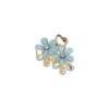 haarklem bloemen 4cm glitter_9 Haarspeld Haarklem 4cm – Glitter Bloemen – Blauw