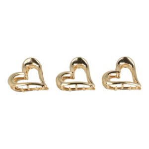 Haarspeld Haarklemmen 4cm – Hartjes – Goud – Set van 3