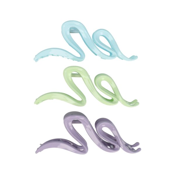 Haarspeld Haarklemmen 11cm – XL Fantasie Vorm – Groen Blauw Paars – Set van 3