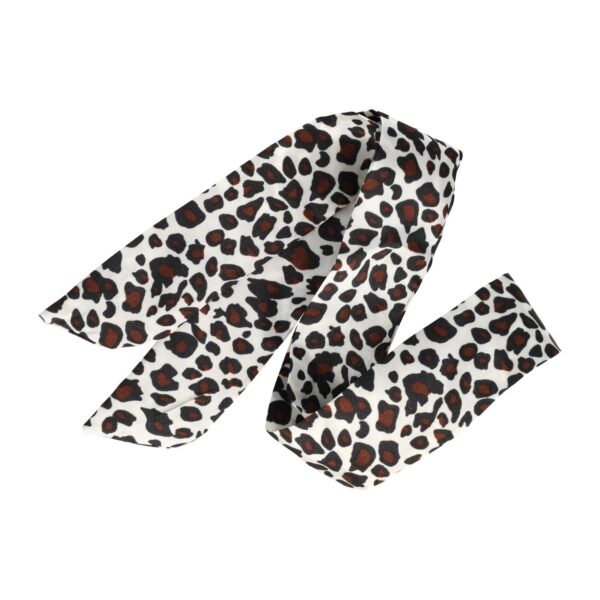 haarlint panter_8 Haarband Haarlint 85cm - Panter Print - Bruin Wit