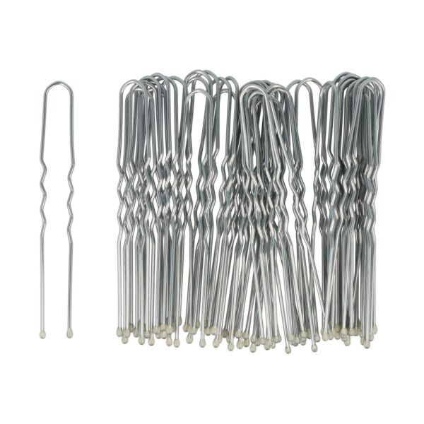Styling Tool - Haardotspelden 6cm – Metalen Haarpinnen – Zilver – Set van 40